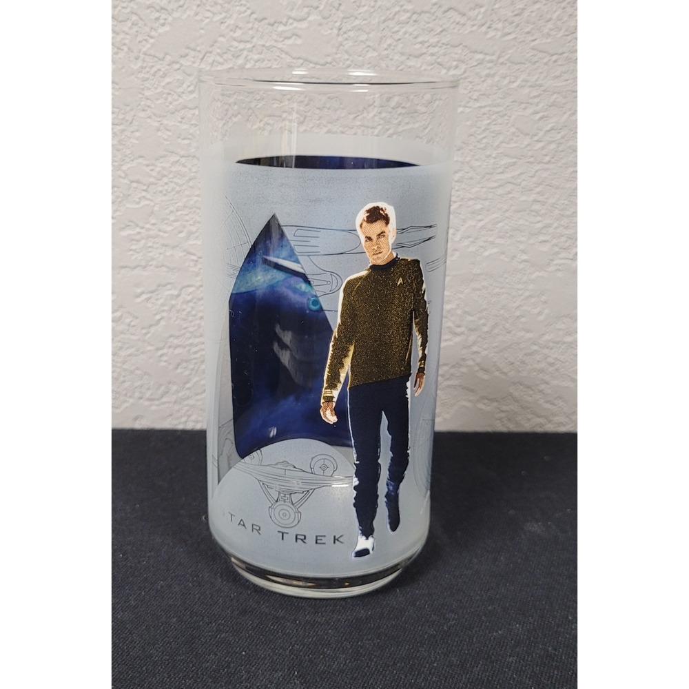 Burger King Star Trek 2008 Paramount Pictures Glass Featuring Captain Kirk
